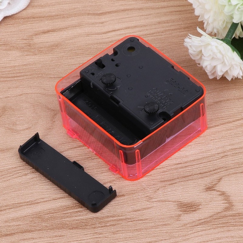 fatteryu Mini Square Quartz Beep Alarm Clock Plastic Desk Table