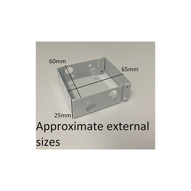 Pair of Square Type Box Brackets for 50mm Venetian/Wood Blind