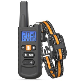 Dog Shock Collar with Remote Control - 3300FT Rechargeable IP67 Waterproof Training Collar for Dogs 8-120 lbs with Beep, Vibration, Shock, Flashlight