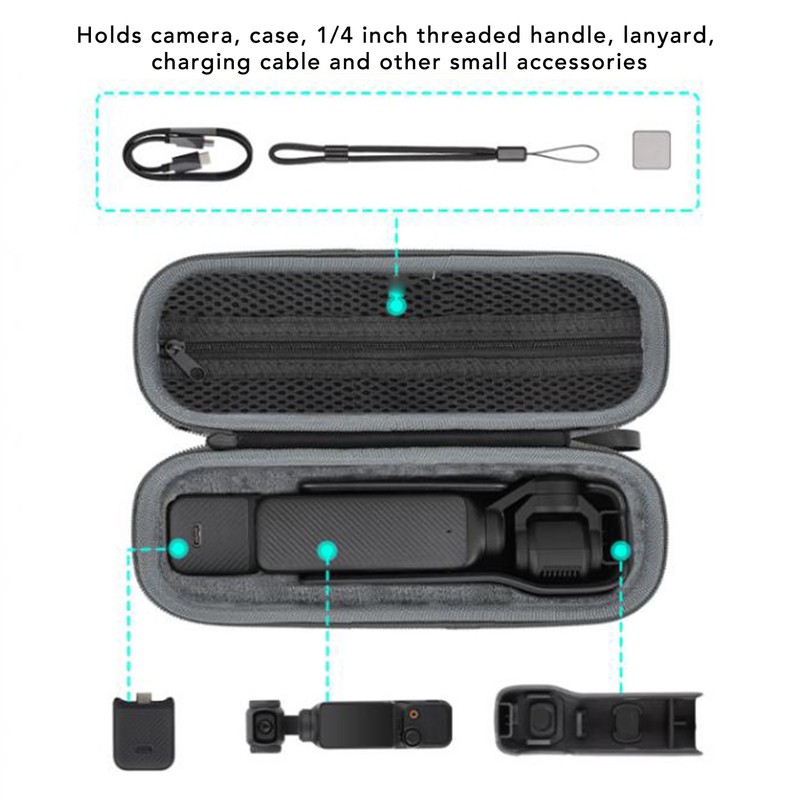 Camera Case Bag Large Capacity Protective Scratch Resistant Soft Lining