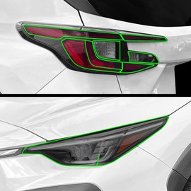 BOGAR TECH DESIGNS Precut For Subaru Crosstrek 2024+ Full Headlight Taillight Head Tail Light Tint Overlay PPF Film Kit, Light Smoke