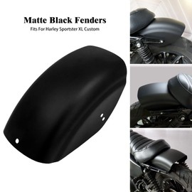 HDBUBALUS Motorcycle Rear Fender Short Mudguard Compatible with Harley Sportster 883 1200 Matte Black