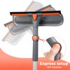 wlich Telescopic Window Cleaner, 360°Rotating Window Squeegee, 2-in-1 Window Cleaning