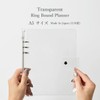 REX-OWL STH-A5 Transparent Personal Organizer, Made in Japan, Clear Binder