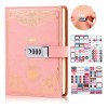 Agenda De Cuero Con Candado Diario Personal 150 Hojas +calco