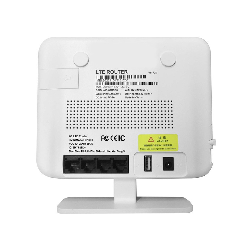 KuWFi 4G Router, 300Mbps Unlocked LTE SIM Card Router CPE
