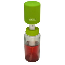 NERTHUS Vin Bouquet FIH 025 - Öl- und Essigsprühflasche aus Glas mit Filter und Pumpe, grün und transparent, 20.8 x 6 x 6 cm