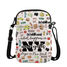 New York Trip Gift New York Travel Crossbody Bag New York Gift for Tourist New York US Gift New York Women Weekend Gift Hometown Gift (NY cross)