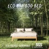 ZIYOO Full Bed Frame 12 Inch Solid Wood Platform Bed