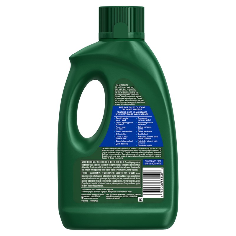 Cascade Complete Gel Dishwasher Detergent, Fresh, 75 oz (Packaging May