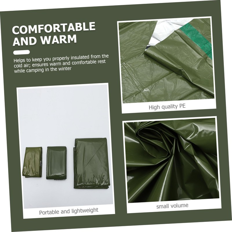 VICASKY Emergency Survival with Thermal Blanket Tent Portable Insulated Outdoor
