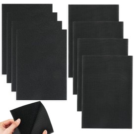 Pack of 4 Velcro Tape for Sewing, 20 x 30 cm Velcro for Sewing, Black Velcro Tape Wide, Velcro for Sewing, Velcro Strips for Textiles, Clothes, Shoes