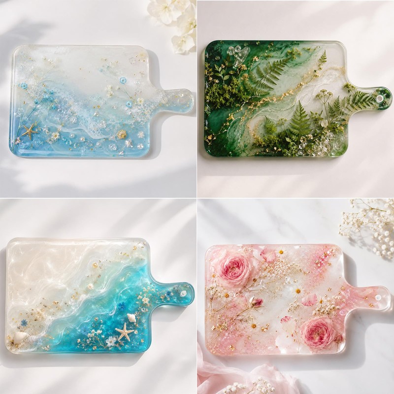 Resin Tray Molds Rectangle Silicone Epoxy Resin Molds