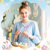 FULAIERGD 32 Sets Easter Wooden Cross Beads Necklace Craft Kits