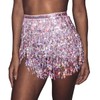 Prosy Women's Sequin Belly Dance Skirt Hip Belt Tassel Female