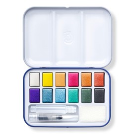 STAEDTLER Design Journey 888 Watercolour Paint, Highly Pigmented Watercolour Paints in Brilliant Colours, Watercolour Paint Box Design Journey, 12 Assorted Colours, 888M M12-C