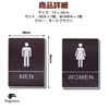 fogman Toilet Sign Plate Bathroom Display Sign, Stylish, Double Sided