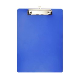 Bojueshaw Plastic Lightweight Clipboard with Low Profile Clip,A4 Letter Size Writing Pad for Office School Home Restaurant(Blue)