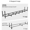 BALIE SPACE 8ft Outdoor Firewood Rack Holder with 14 Support