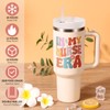 Fimibuke Best Nurse Gifts - 40 OZ Tumbler with Handle