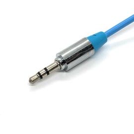 Ome Audio 3.5mm jack to 3.5mm jack (Male-to-Male) Stereo Audio Cable For Laptops, Tablets, Phones, Car Stereos, Music Players. (Blue, 1m)