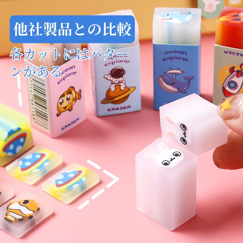 Coollooda Set of 9 Kneaded Erasers for Drawing, Elementary School