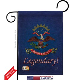 North Dakota Garden Flag Set Mailbox Hanger Regional USA American Territories Republic Country Particular Area Small Decorative Gift House Banner Double-Sided Made in 13 X 18.5