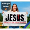 3x5 Ft Jesus The Way Truth Life Polyester Flag with