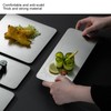 304 Stainless Steel Rectangle Sushi Plate Snacks Fruit Desserts Tray