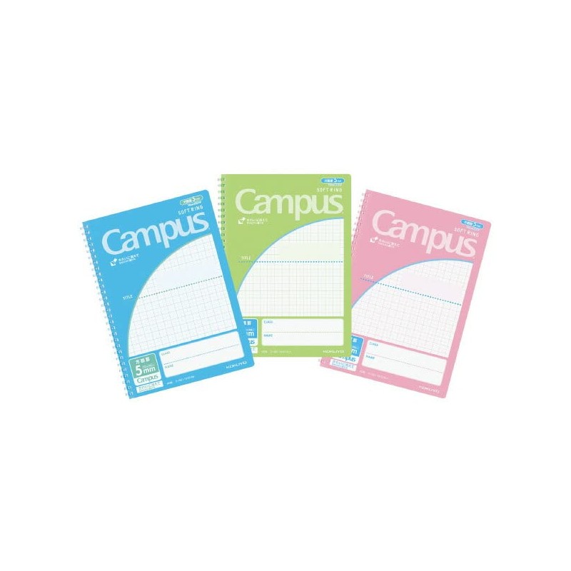 Kokuyo Campus Soft Ring Notebook, For Use B5, Light Pink,