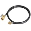 ATKKE 4FT Propane Torch Extension Hose with Shutoff Valve for