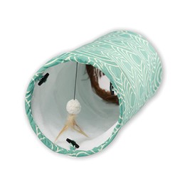 Petest Collapsible Cat Tunnel Pet Play Tube Crinkle Tunnel with Cat Toys