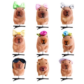 SprOut Clips FuN CaPiBaRa Hair Clips For Adults and Children They are Very Pretty to Change your Luck these Capibara Give a Lot of luck. Use Them and Change The Classic. (6 pack - Random color)