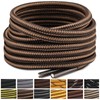 Stepace Round Shoelaces [2 Pairs] Heavy Duty Boot Shoe Laces