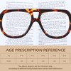 FEISEDY Stylish Reading Glasses for Woman Men Trendy Retro Double