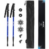 JELEX Nature Telescopic Walking Poles for Nordic Walking Adjustable, Includes