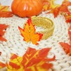 LUOZZY 4 Pcs Maple Leaf Curtain Holdbacks Fall Theme Curtain