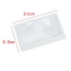 25 Pcs 3X Credit Card Magnifiers Transparent PVC Pocket Magnifier