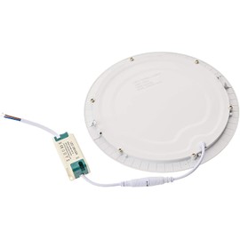 JANDEI - Recessed LED Downlights, 18W, 1440 Lumen, Round Shape, Recessed Hole Ø 200- Ø 205 mm, Extra-Flat 13 mm Depth, Light Color Warm White 3000K, Transformer Included