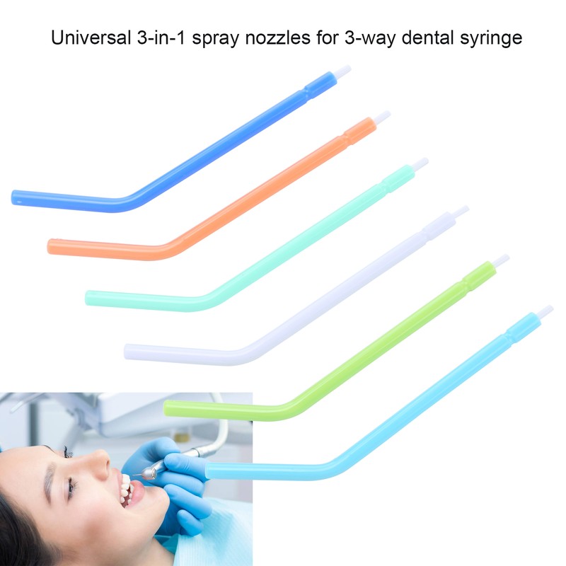 250pcs / bag Dental Air Water Spray Nozzles Tips Disposable