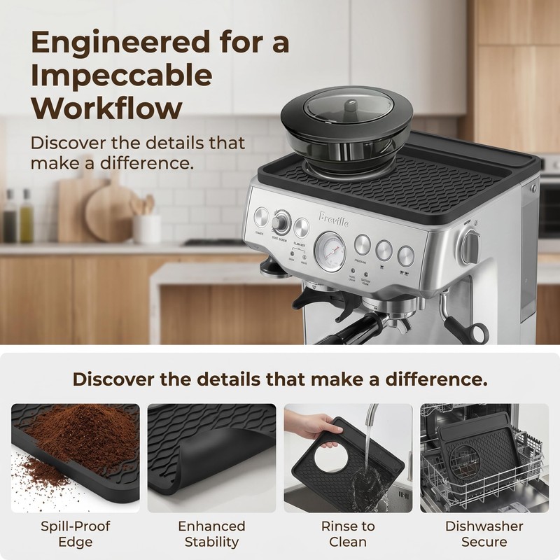 Tamping Mat & Sliding Mat for Breville Espresso Machine 870XL