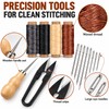 Leather Sewing Kit for Hand Stitching & Repairs – 28-Piece