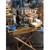 IMPULSE! Napa Rustic Wood Butler Table with Removable Serving Tray