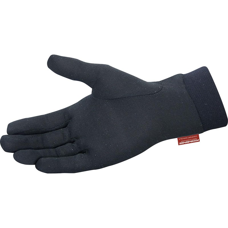 Komine GK-133 Motorcycle Comfort Silk Inner Gloves, Black, M
