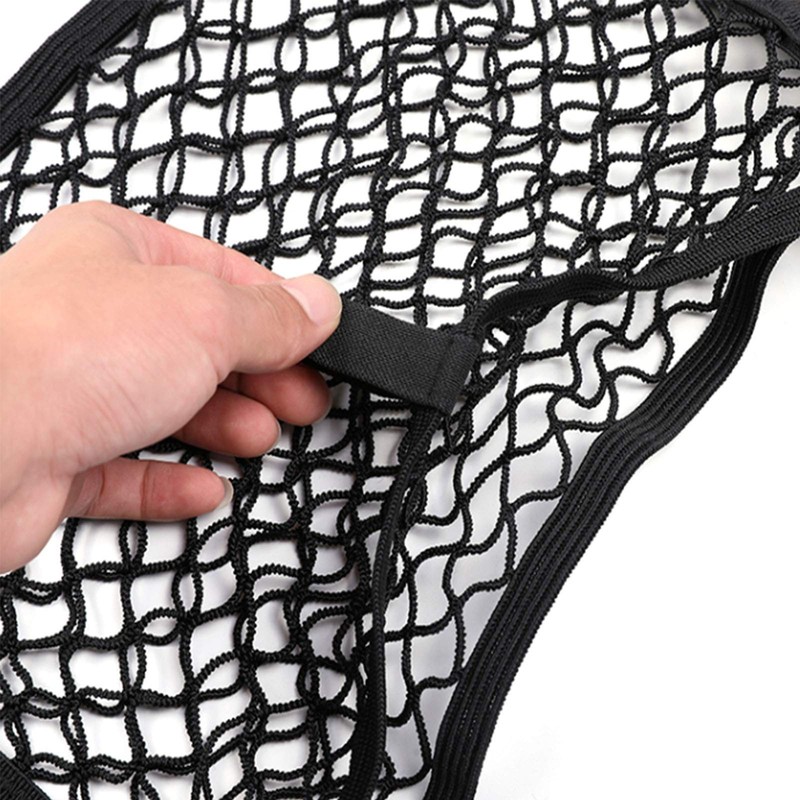 2 Pcs Van Storage Cargo Net,Wall Elastic Nylon Double-Layer Mesh