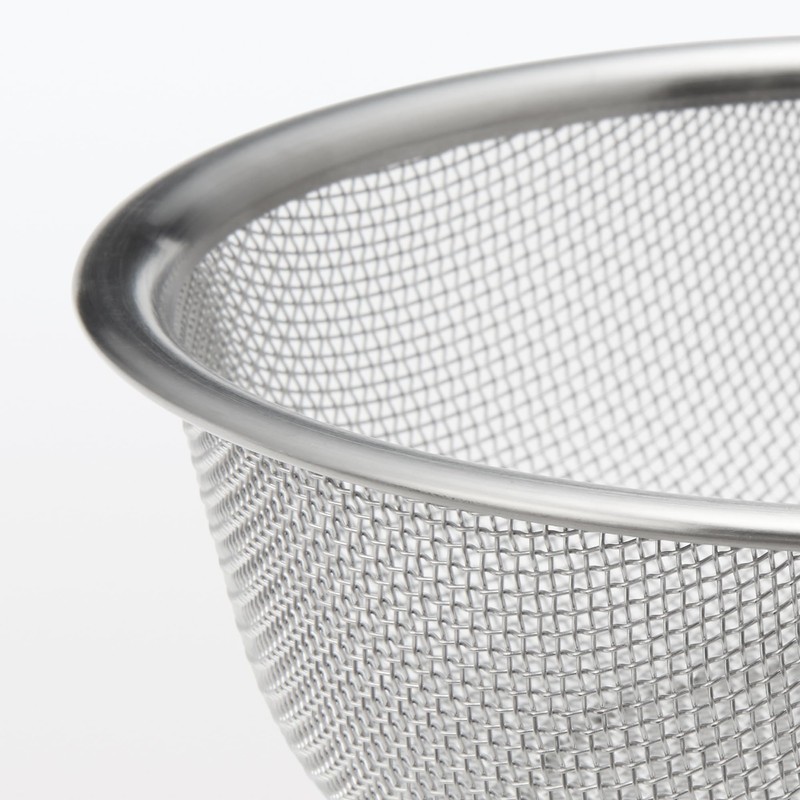 Muji 12828969 Stainless Steel Mesh Colander, S, Approx. Diameter 6.5