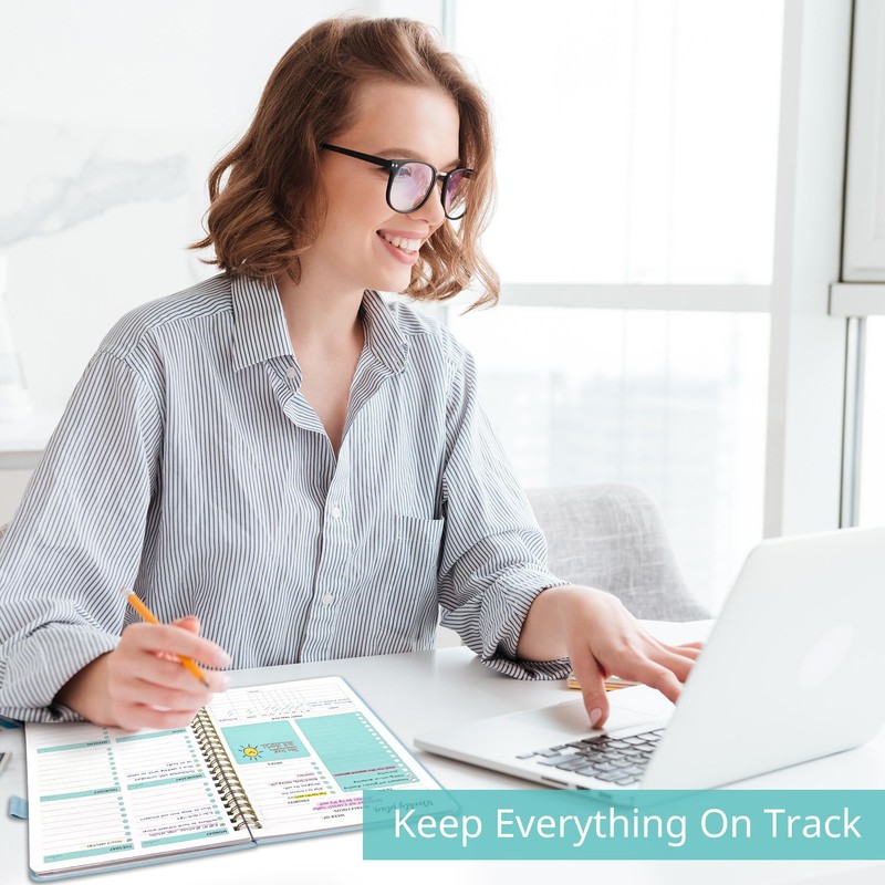 Undated Weekly Planner, Weekly To Do List Notebook with Goal