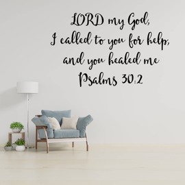 Lord My God Christmas Wall Decal Winter Wall Decor Art for Bathroom Bedroom Kitchen Laundry Nursery Decor