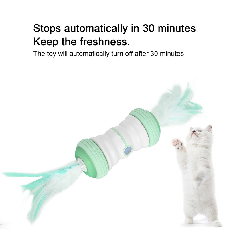 Electric Cat Teaser USB Rechargeable Auto Rotating Cat Toys with