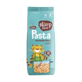 Slurrp Farm Multigrain Fusilli Pasta | Made with Brown Rice & Corn | Gluten-Free, No Wheat & No Maida | High Fiber, Easy to Digest & Kid-Friendly | No Preservatives, Zero Junk | 14.11 Oz (400g)